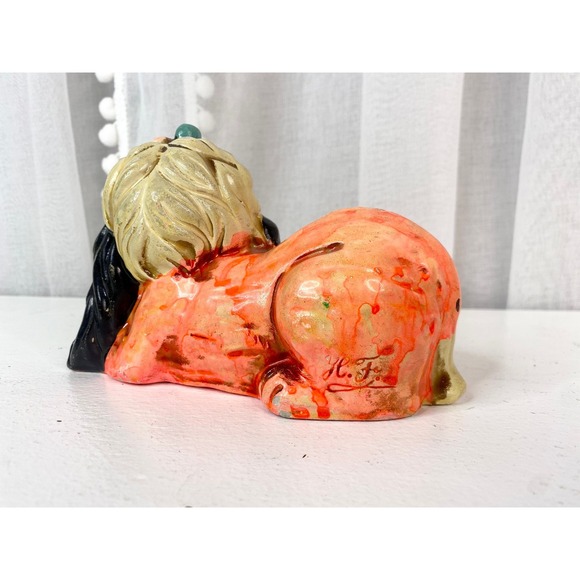 Vintage 1967 Holiday Fair Chalkware Dog Coin Bank - Picture 6 of 9